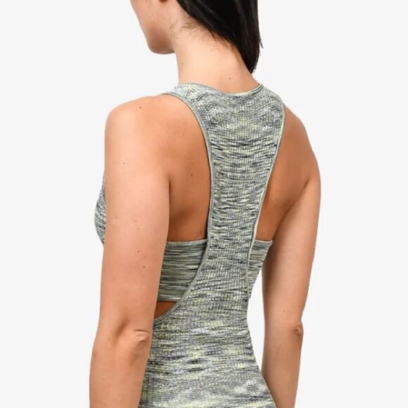 NWT Jonathan Simkhai Cut Out Detail MIDI Dress Large Green/Blue - Picture 8 of 16